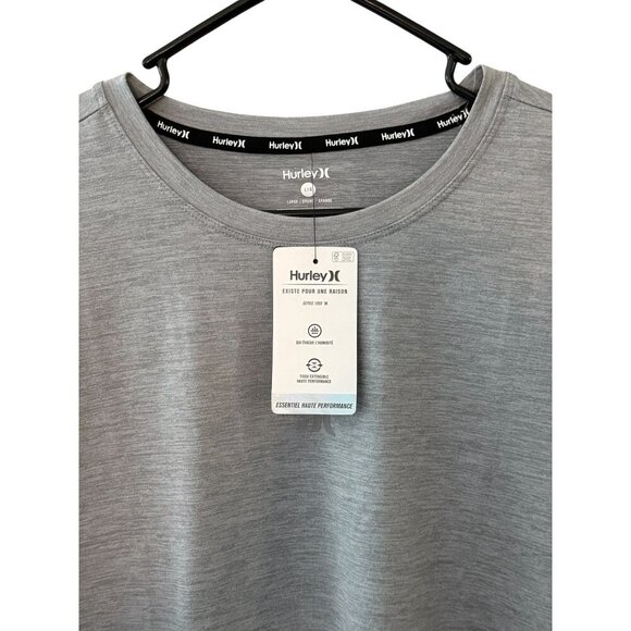 Hurley Mens Gray Sleeveless Performance Tank Top L Moisture-Wicking Stretch Fabr - Picture 2 of 4